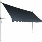 Aga Teleskopická markýza 350x120 cm Šedá – Hledejceny.cz