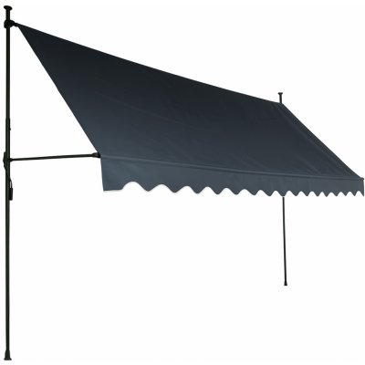 Aga Teleskopická markýza 350x120 cm Šedá – Hledejceny.cz