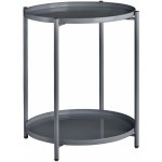 tectake 404196 odkládací stolek oxford 45,5x45,5x53cm tmavě šedá – Hledejceny.cz