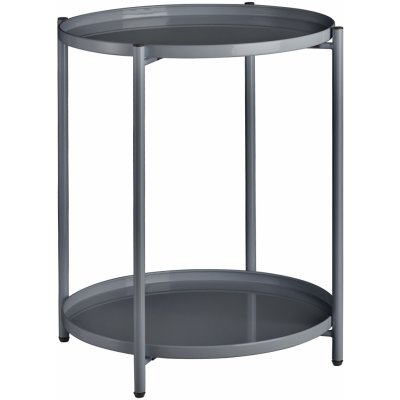 tectake 404196 odkládací stolek oxford 45,5x45,5x53cm tmavě šedá – Hledejceny.cz