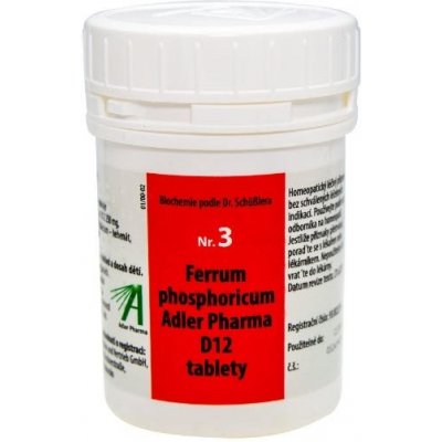 Adler Pharma Nr.3 Ferrum phosphoricum D12 400 tablet – Hledejceny.cz