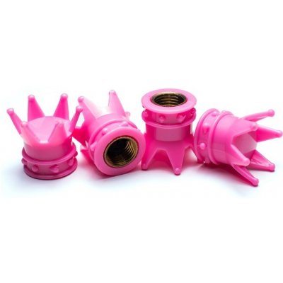 Čepičky ventilků na auto, design růžové korunky, 4 ks – Zboží Mobilmania