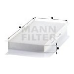 Filtr, vzduch v interiéru MANN-FILTER CU 4054 – Hledejceny.cz