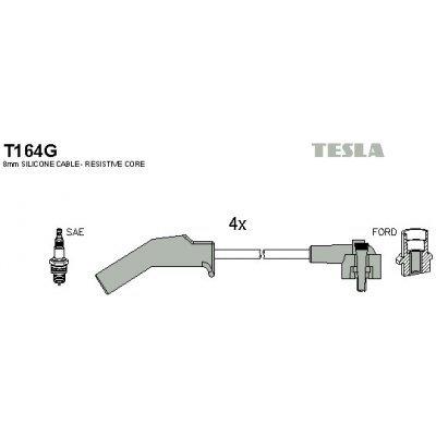 TESLA Sada kabelů pro zapalování T164G – Zboží Mobilmania