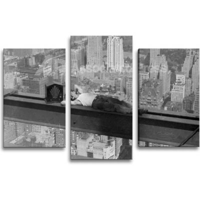 Sablio Obraz - 3-dílný Zedník na traverze - 75x50 cm – Hledejceny.cz