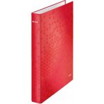 Leitz Pořadač dvoukroužkový A4 WOW Maxi lamino 4 cm červený – Zboží Živě