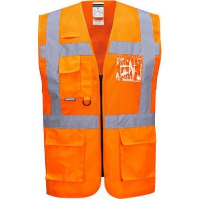 Portwest Reflexní vesta Madrid Executive Hi-Vis oranžová 91465 – Sleviste.cz