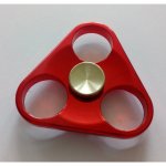 Fidget Spinner kov Triangl červený