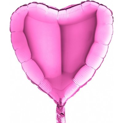 balónek srdce růžové 45 cm – Zboží Dáma
