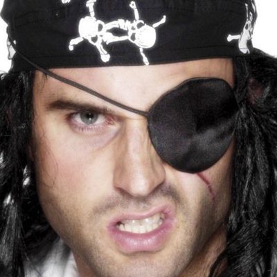 Pirátská páska přes oko saténová – Sleviste.cz