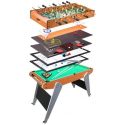LEAN Toys Mobilní hrací stůl 8v1 Ping Pong Kulečník Bowling Hokej