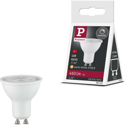 Paulmann 28752 bílá LED žárovka , 7W LED 2700K stmívatelná – Hledejceny.cz