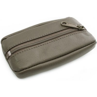 Klíčenka Šedohnědá kožená se zipovou kapsou 619-2418-26 – Sleviste.cz