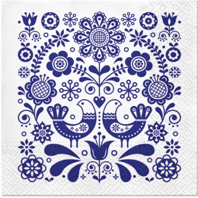 PAW ubrousky L Folk Stamp 33x33cm – Zboží Dáma