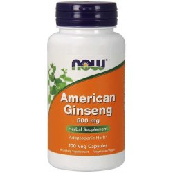 Now Foods Foods Žen-šen Americký American Ginseng 500 mg 100 kapslí