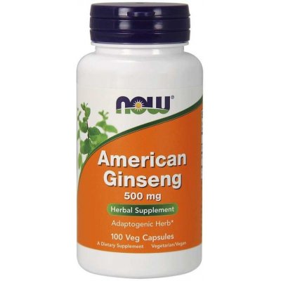 Now Foods Žen-šen Americký American Ginseng 500 mg 100 kapslí