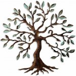 WALLITY Dekorativní kovový nástěnný Strom – Zboží Dáma