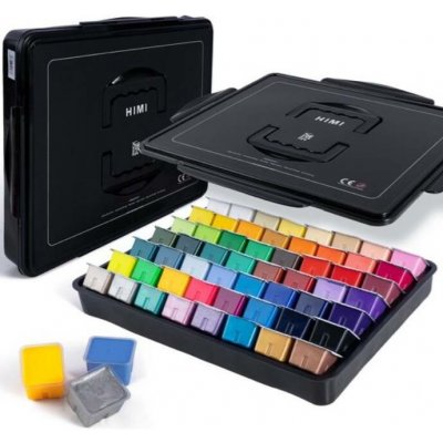 Himi kvašové barvy Jelly Cup Gouache Set 56 barev Black Case Edition – Sleviste.cz