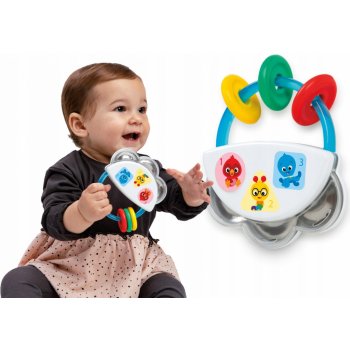 BABY EINSTEIN Tamburína s chrastítkem 3m+