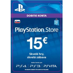 PlayStation dárková karta 15€