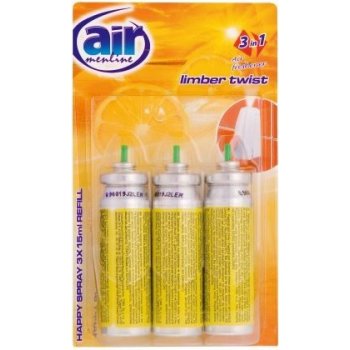 Air menline osvěžovač refill Limber twist náhradní náplň 3 x 15 ml