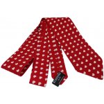 Klukovna kravata s bílými srdíčky červená – Sleviste.cz