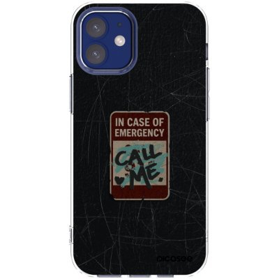 Picasee silikonový průhledný obal pro Apple iPhone 12 mini - EMERGENCY – Zboží Mobilmania