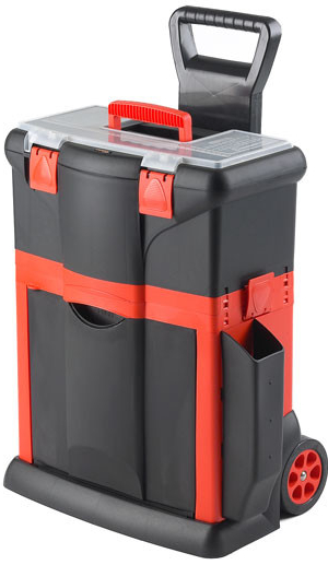 TOOD Plastový pojízdný kufr, tažná rukojeť 460x330x620mm od 1 026 Kč -  Heureka.cz