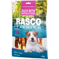 Rasco Premium tyčinky bůvolí obalené kachním masem 80 g