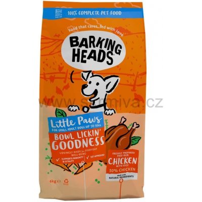 Barking Heads Little Paws Bowl Lickin Good Chicken 6 kg