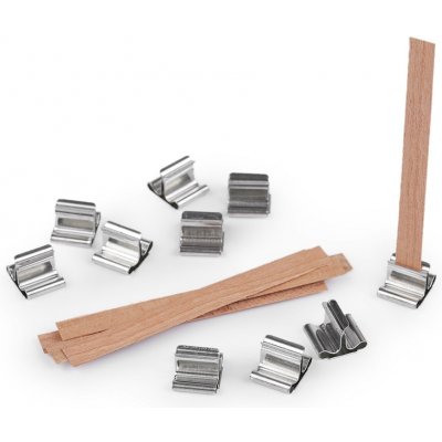 Prima-obchod Dřevěný knot na svíčky s držákem 0,8x9 cm hnědá přírodní – Sleviste.cz