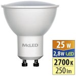 McLED LED GU10, 2,8W, 2700K, 250lm – Hledejceny.cz