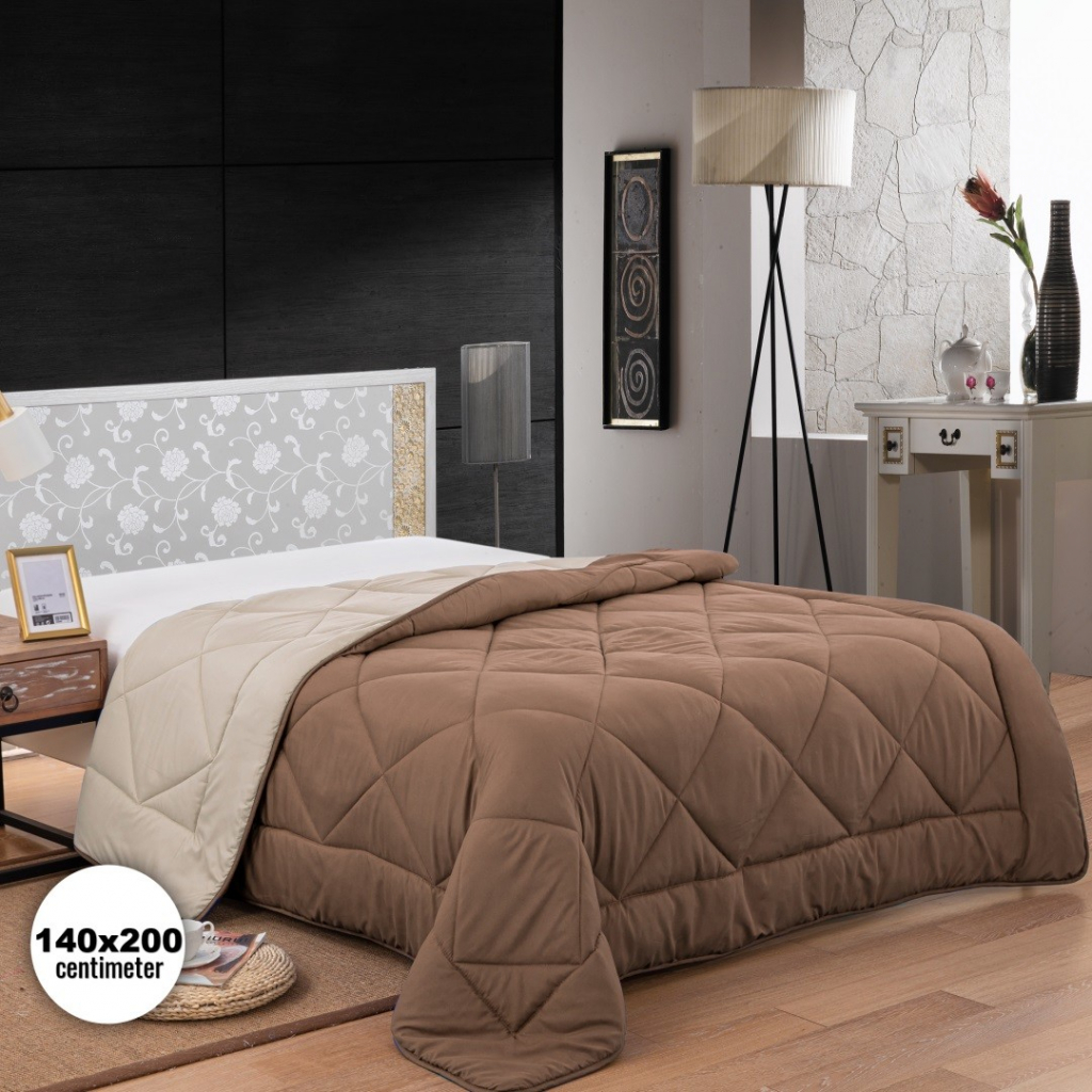 Herzberg Home & Living HG-1420BCO Bicolor Microfiber přikrývka hnědá  140x200 od 825 Kč - Heureka.cz