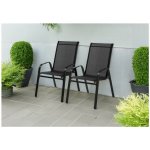 Pro-Tech shop TIH1625 Zahradní židle 2ks, černé 54x70x92cm 62409 – Hledejceny.cz