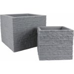 LIENBACHER květináč TEGULA 27 x 27 cm šedý – Sleviste.cz