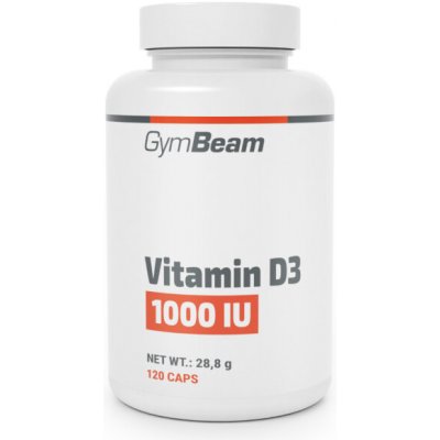GymBeam Vitamín D3 1000 IU 365 kapslí – Hledejceny.cz