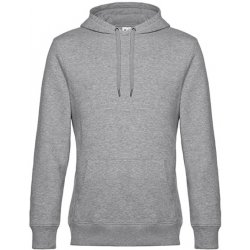 B&C Unisex mikina WU02K Heather Grey