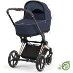 Cybex e-Priam 3.0 Rám s Podvozkem Sedačky + Korba Conscious Green Leaf Eco Dark Navy 2023 – Zboží Mobilmania