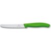 Kuchyňský nůž Victorinox 6.7836.L114 Nůž s vlnkovým ostřím zelený 11 cm
