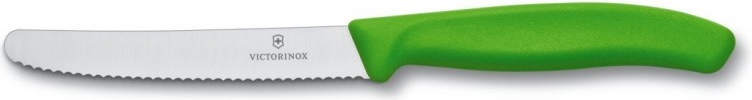 Victorinox 6.7836.L114 Nůž s vlnkovým ostřím zelený 11 cm