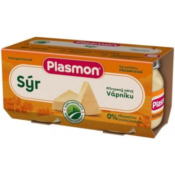 PLASMON Příkrm bezlepkový sýrový 2 x 80 g