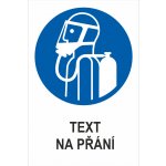 POUŽÍT AUTONOMNÍ DÝCHACÍ PŘÍSTROJ - Váš text samolepící PVC fólie 400 x 300 mm – Sleviste.cz