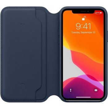 Apple iPhone 11 Pro Max Leather Folio Deep Sea Blue MY1P2ZM/A