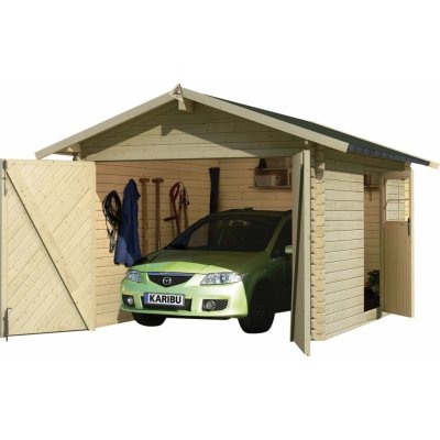 KARIBU 54133 dřevěná garáž