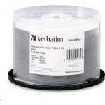 Verbatim DVD+R DL 8,5GB 8x, Printable, spindle, 50ks (43754) – Zboží Živě