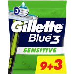 Gillette Blue3 Sensitive 12 ks – Zboží Mobilmania