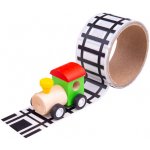 Bigjigs Toys Lepící páska koleje s mašinkou – Zboží Mobilmania
