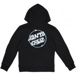 Santa Cruz mikina Youth Glint Dot Hood Black