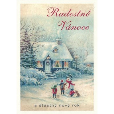 Pohlednice Radostné vánoce – Zboží Dáma
