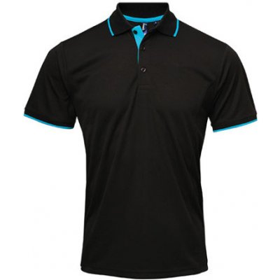 Premier Workwear Pánské funkční polo triko PR618 Black